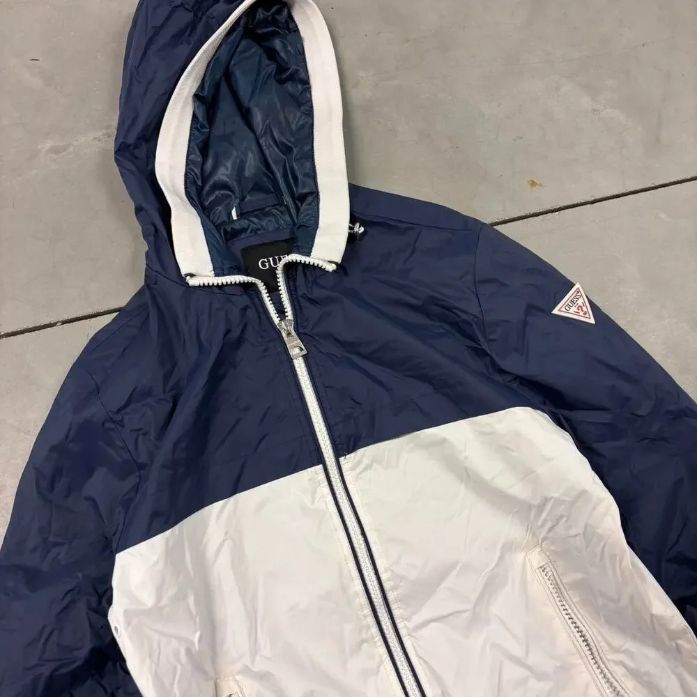 y2k vintage guess two tone windbreaker jacket